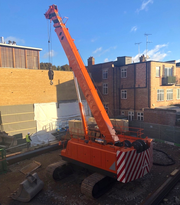 40t telescopic crawler restricted space London